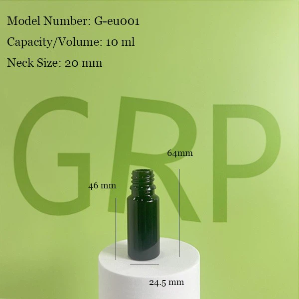 Black European Design Glass Bottle